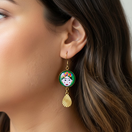 boucles d'oreille originale  - Le Mans - artisanale - unik&sens