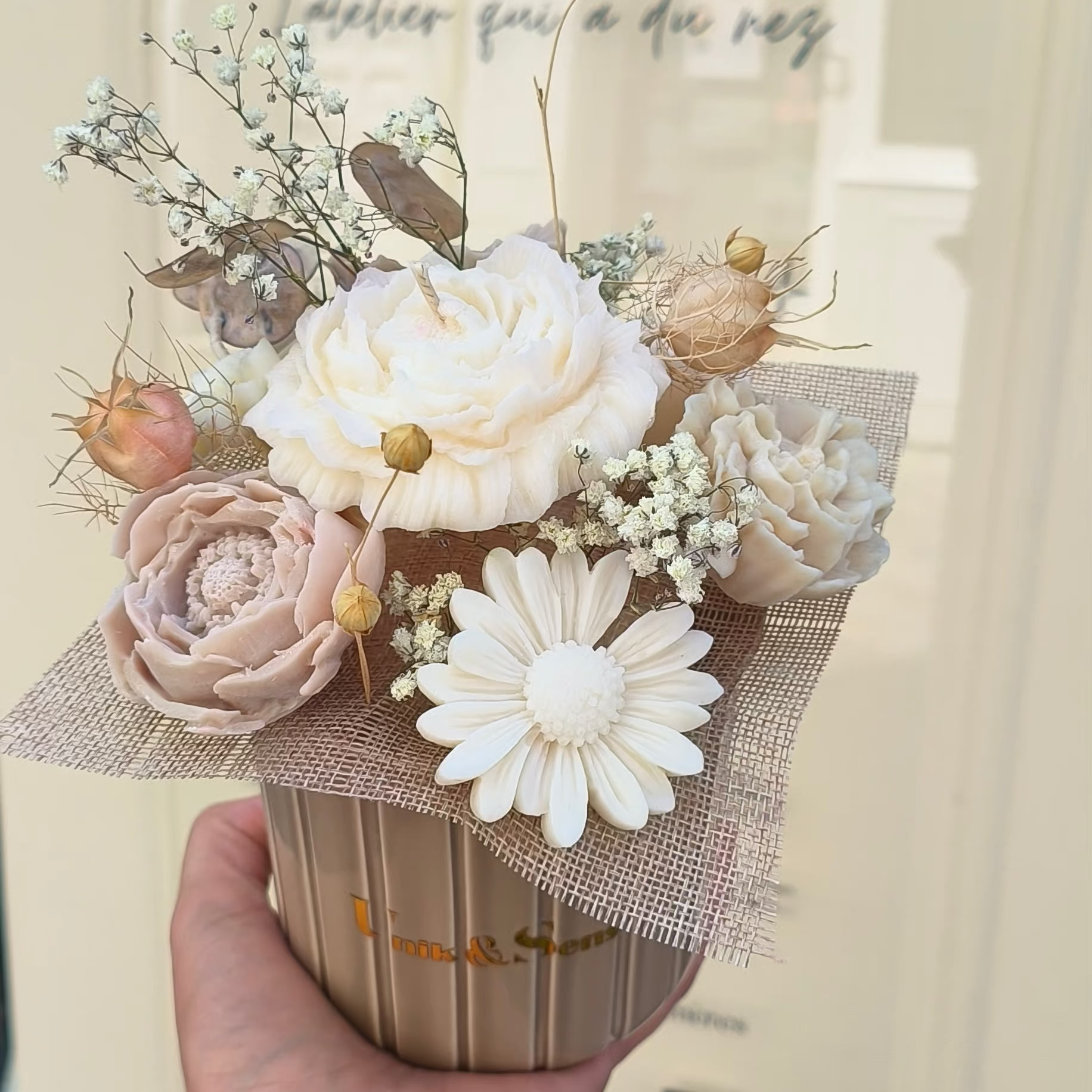 Bouquet  de cire parfumée Bloom D'antan Unik&Sens Le Mans 