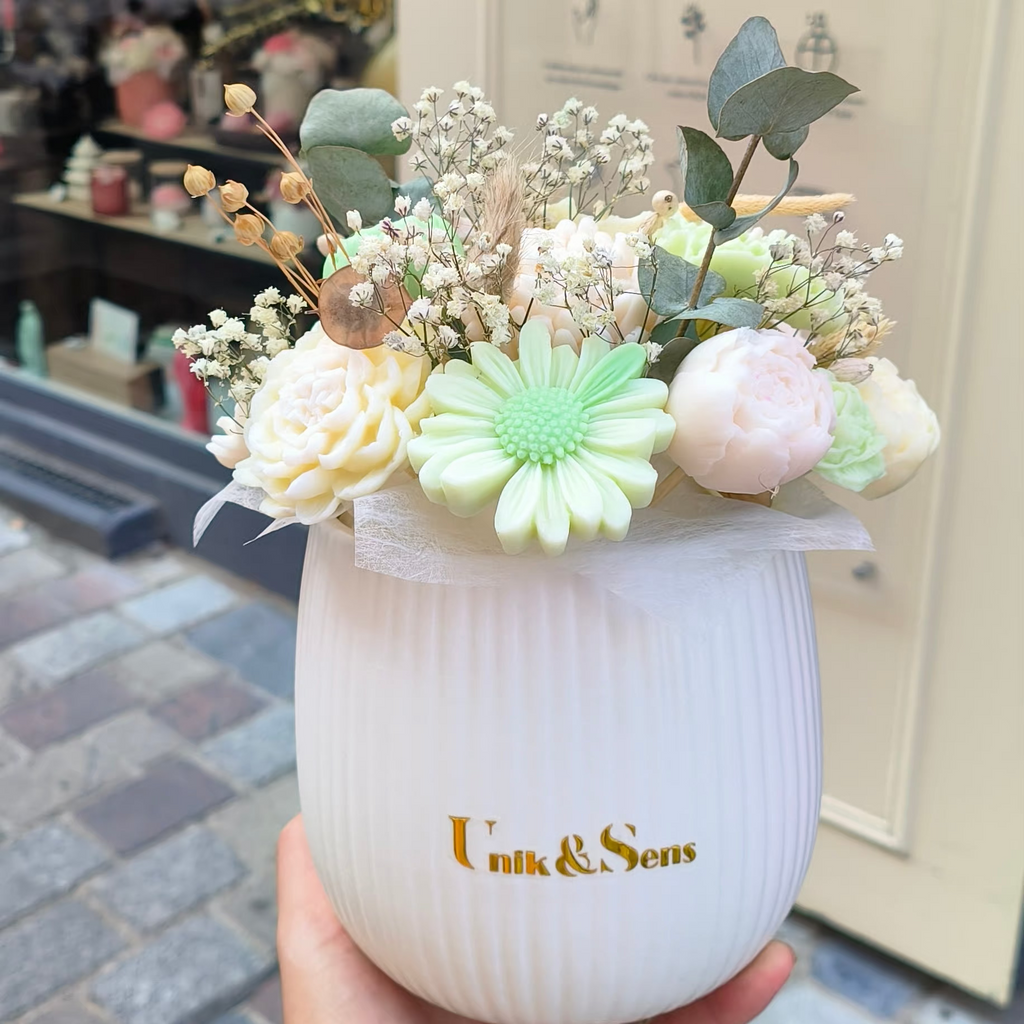  bouquet  de cire parfumée Première Douceur Unik&Sens Le Mans 