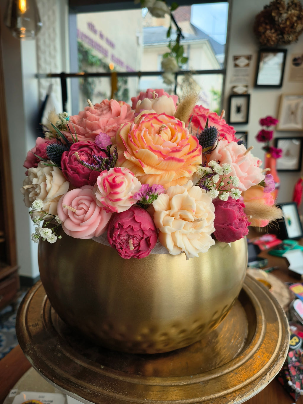 Bouquet de fleurs XXL unik&Sens bougie 