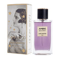 photo flacon de parfum violet ambre argenté anbre parfum femme unik&sens le mans ladywood parfumerie haute couture française 