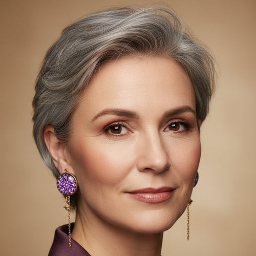 boucles d'oreille originale  - Le Mans - artisanale - unik&sens