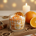 Bougie gourmande Orange Confite Unik & Sens – cire végétale artisanale agrumes et vanille