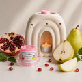 ire parfumée artisanale Unik & Sens – fondant cire végétale aux parfums de Grasse - Grenade et Poire